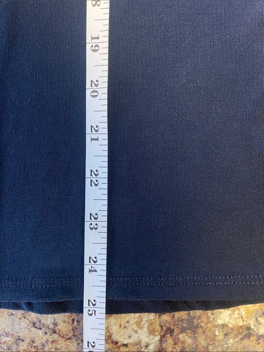 Traveler’s By Chicos Navy Short Cap Sleeve Open Front Cardigan Back Buttons - Picture 6 of 8